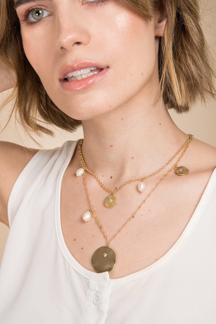 Layered Medallion Necklace