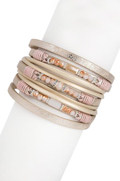 Allium Leather Bracelet