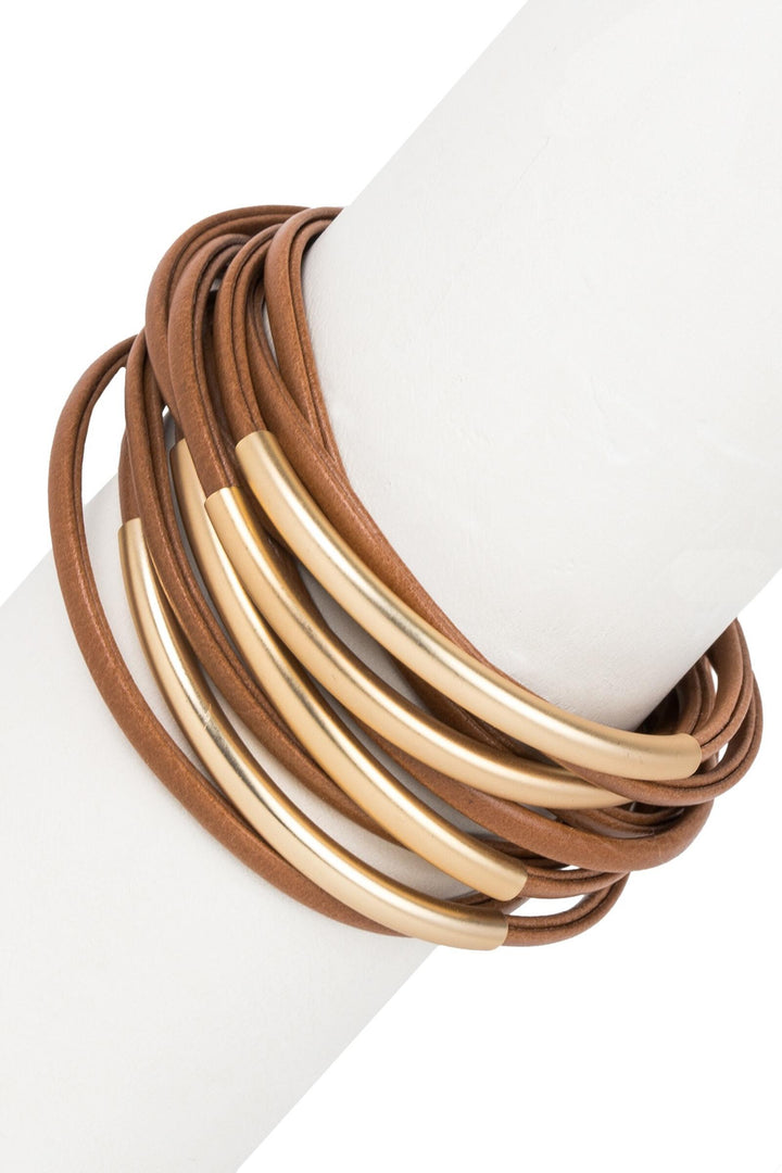 On The Rail Leather Bracelet