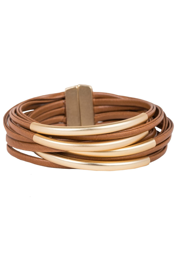 On The Rail Leather Bracelet