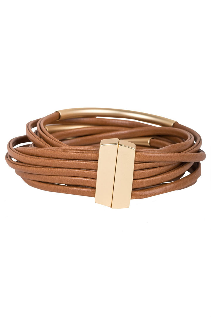 On The Rail Leather Bracelet
