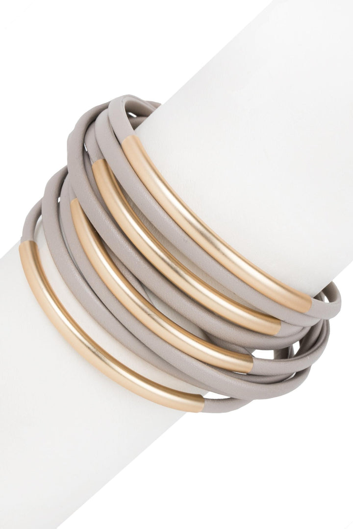On The Rail Leather Bracelet