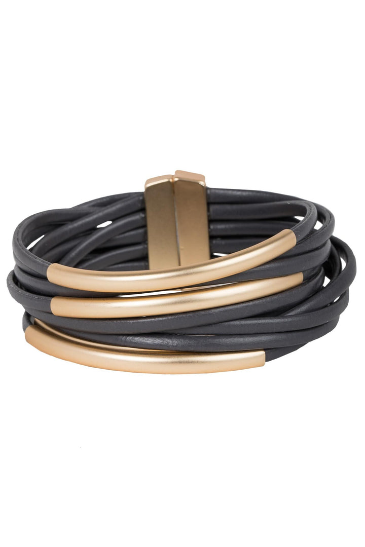 On The Rail Leather Bracelet