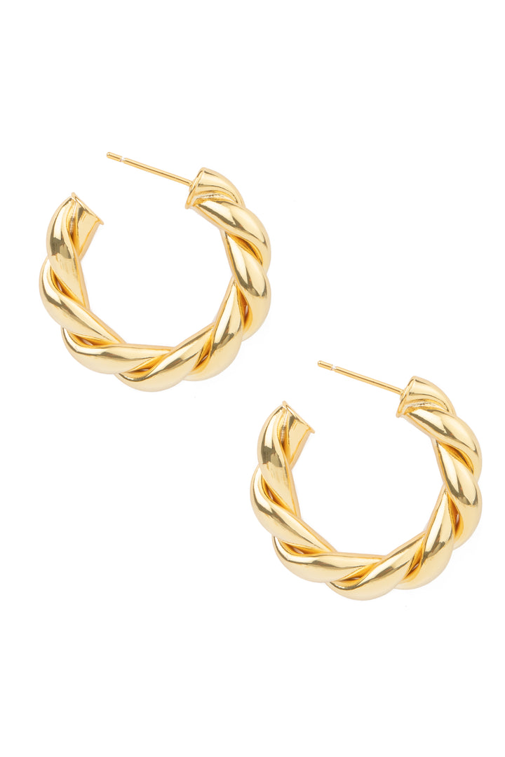 Alina Braided Hoop Earring