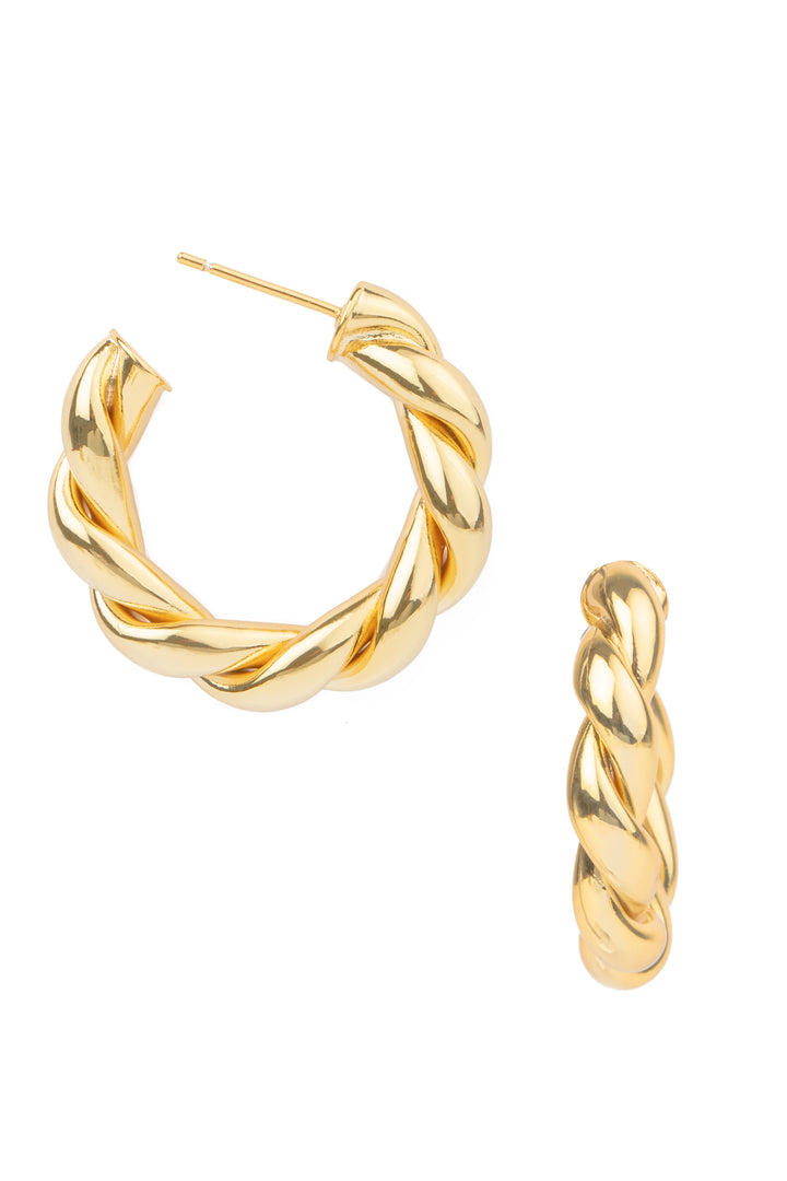 Alina Braided Hoop Earring