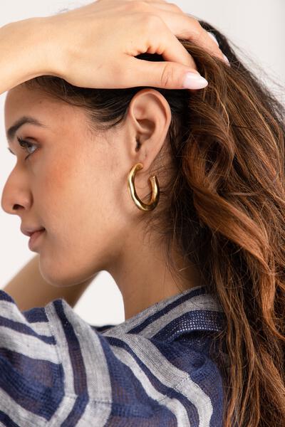 Remi Organic Hoop Earring