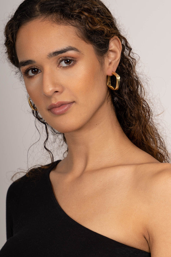 Fiona Square Hoop Earring