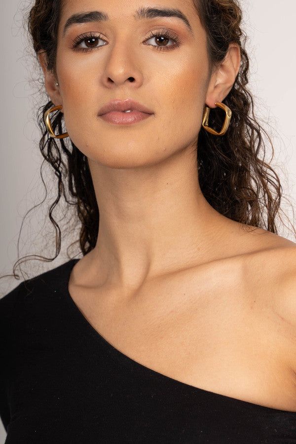 Fiona Square Hoop Earring