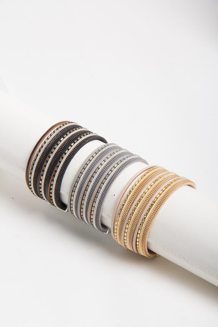 Dionne Multi-Strand Leather Bracelet