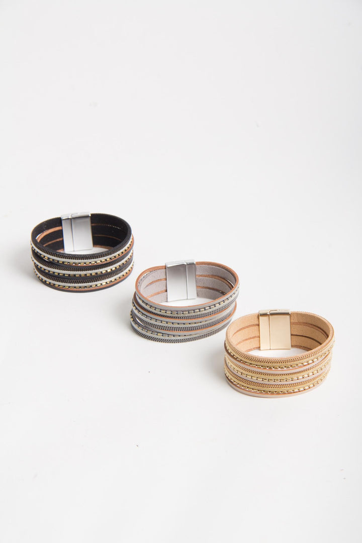 Dionne Multi-Strand Leather Bracelet