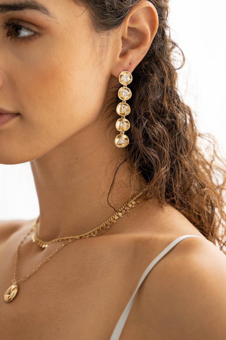 Divine Small Charm Dangle Earrings