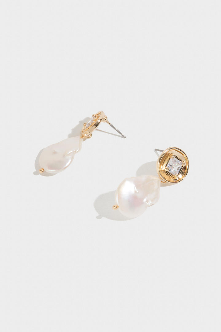 Divine Pearl Drop Earrings