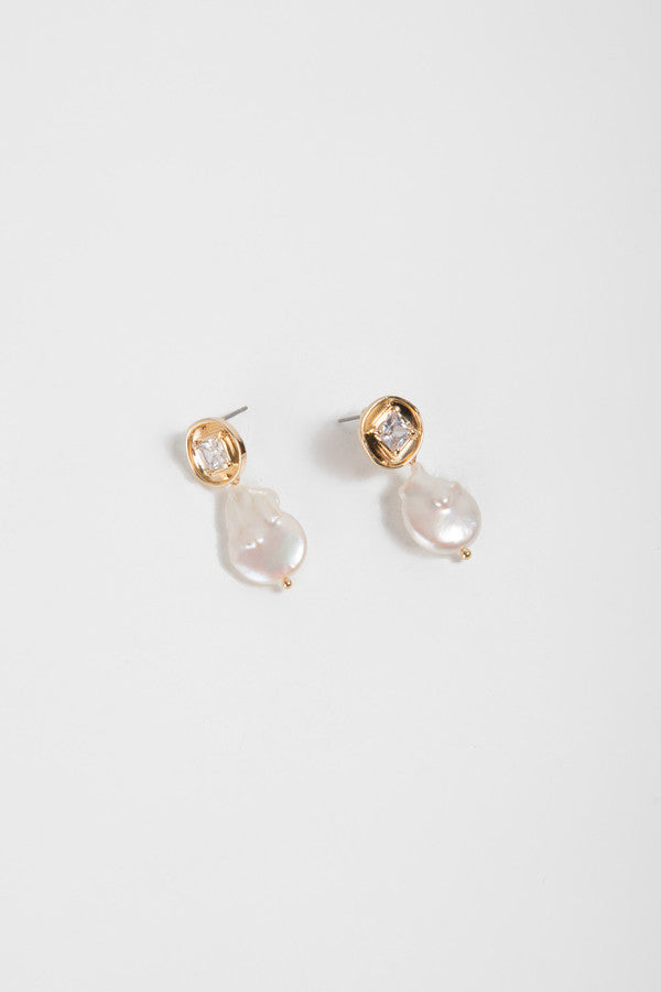 Divine Pearl Drop Earrings
