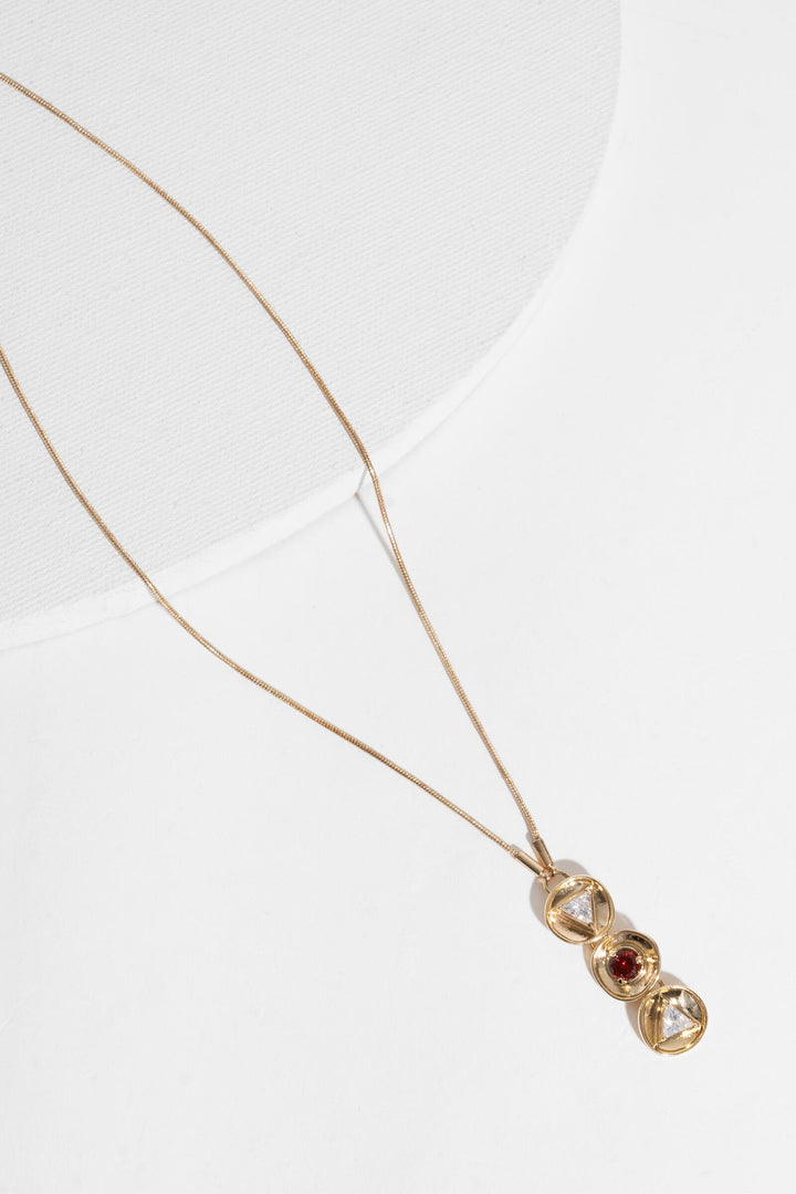 Divine Three Charm Pendant Necklace