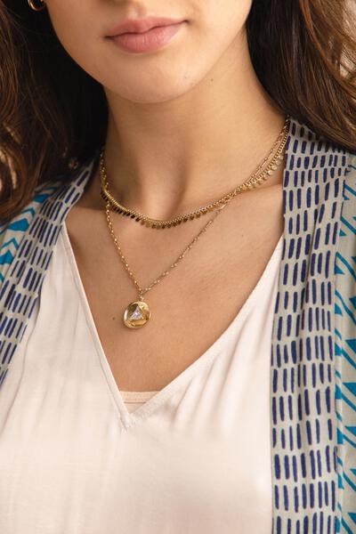 Divine Layered Charm Necklace