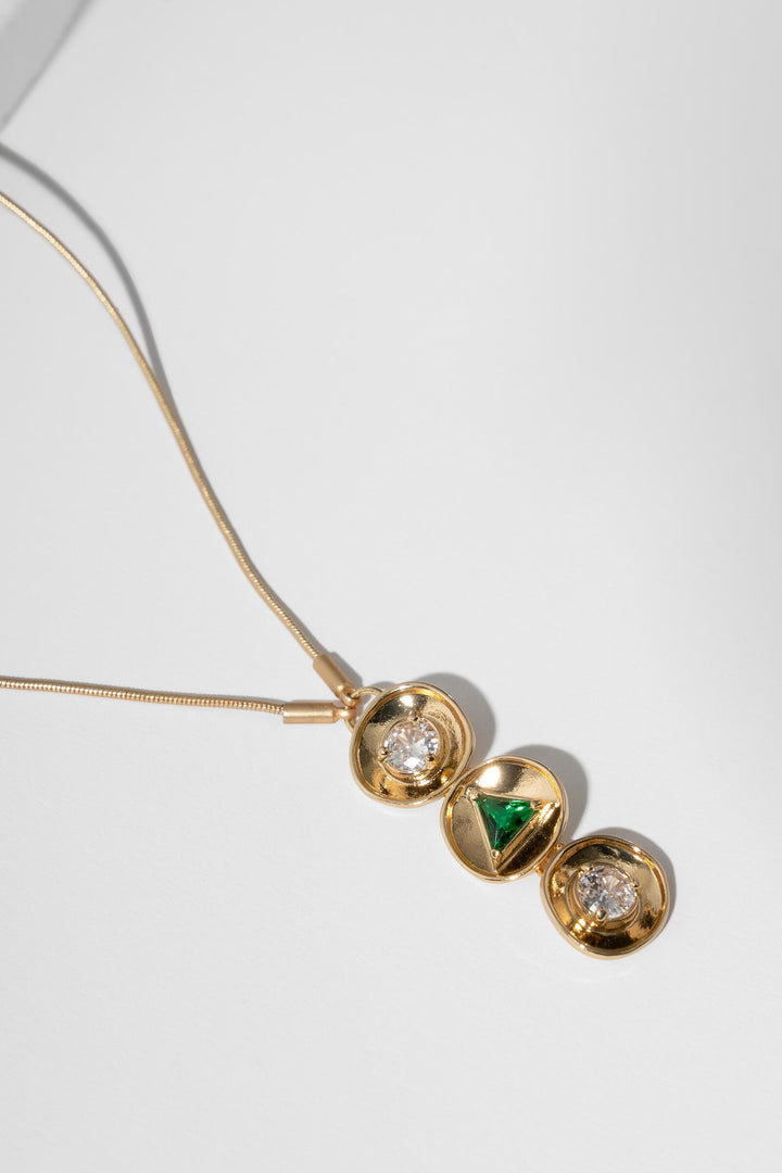 Divine Three Charm Pendant Necklace