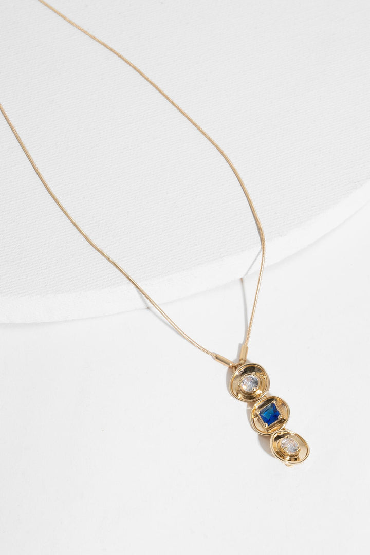 Divine Three Charm Pendant Necklace