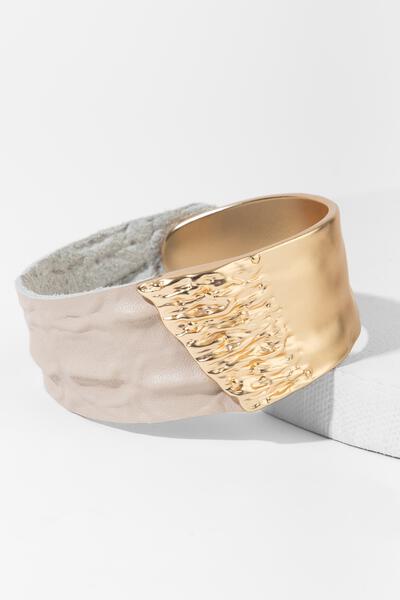 Wild Ways Metal Leather Bracelet