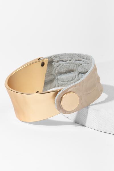 Wild Ways Metal Leather Bracelet