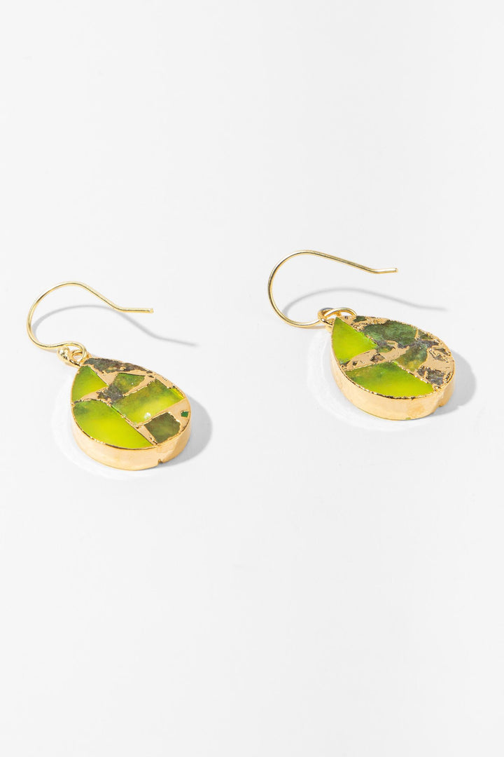 Mojave Pear Shape Gemstone Earrings