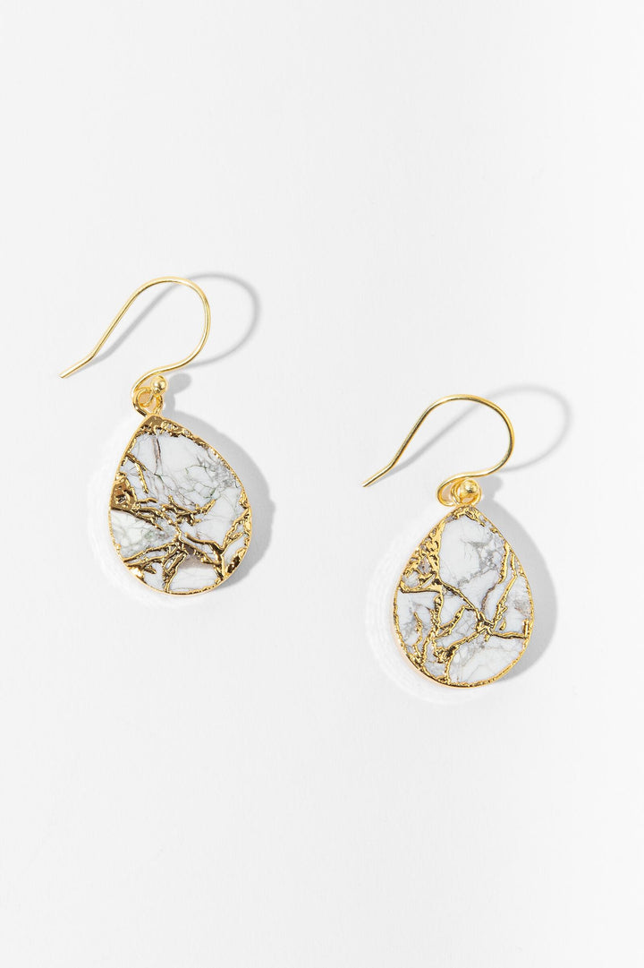 Mojave Pear Shape Gemstone Earrings