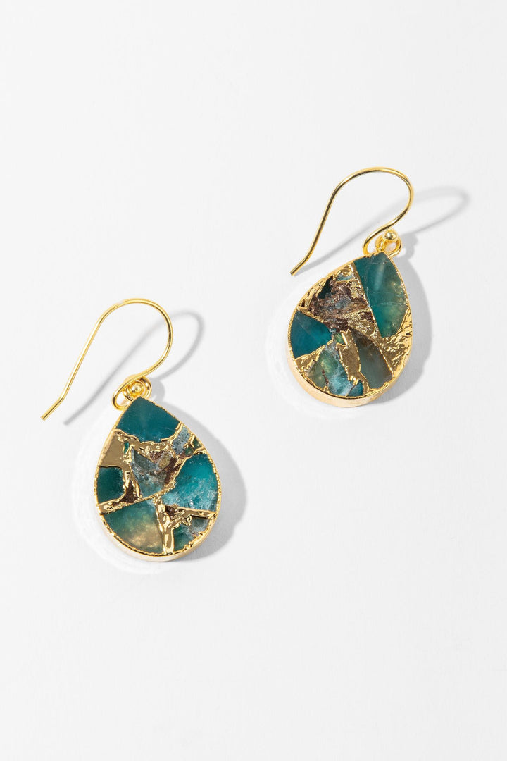 Mojave Pear Shape Gemstone Earrings