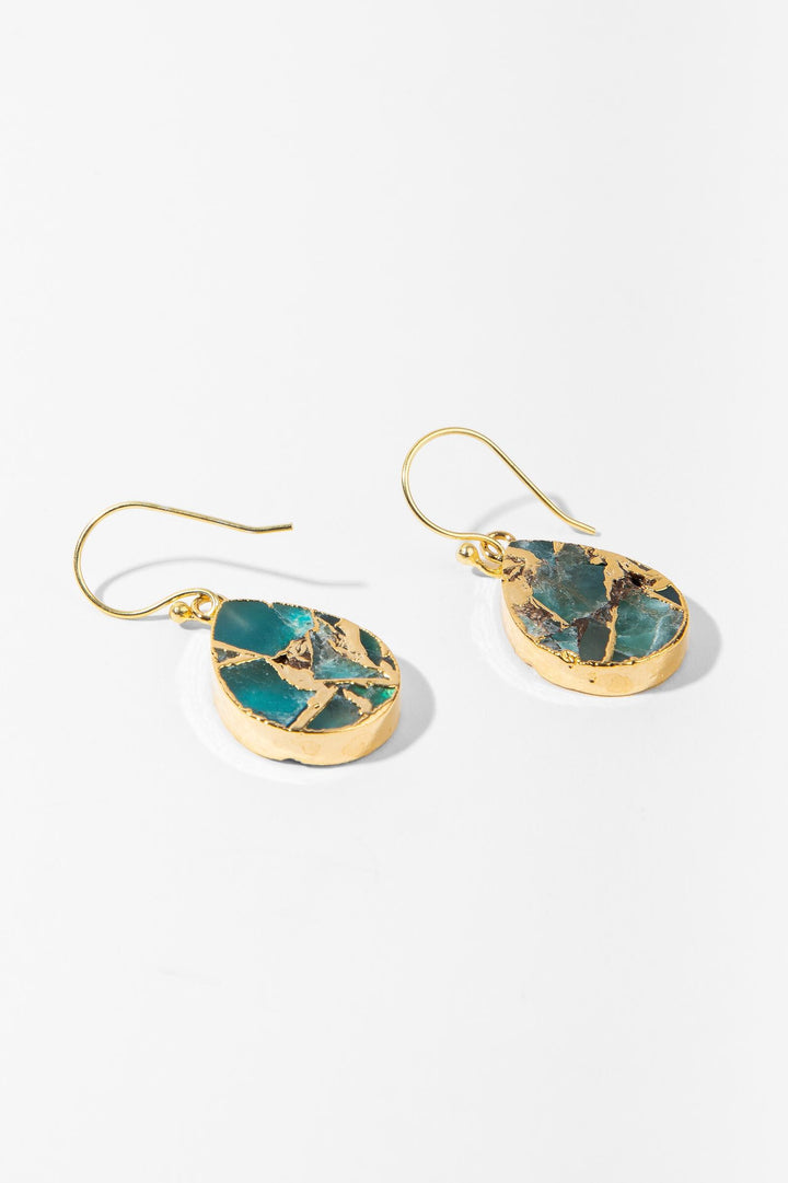 Mojave Pear Shape Gemstone Earrings