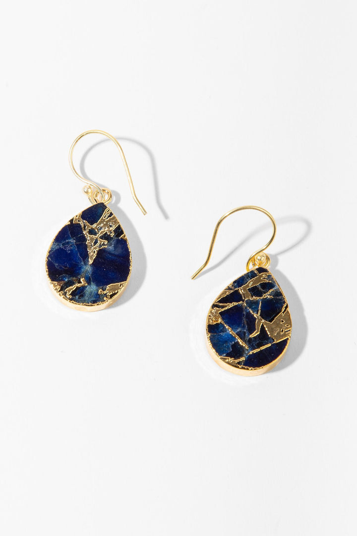 Mojave Pear Shape Gemstone Earrings