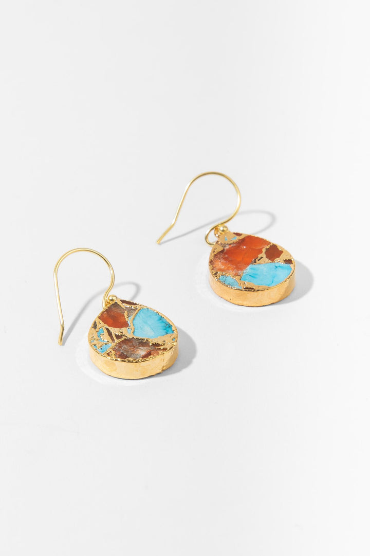 Mojave Pear Shape Gemstone Earrings