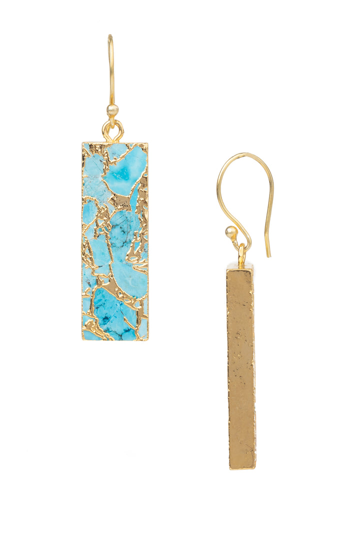 Mojave Rectangle Gemstone Earrings