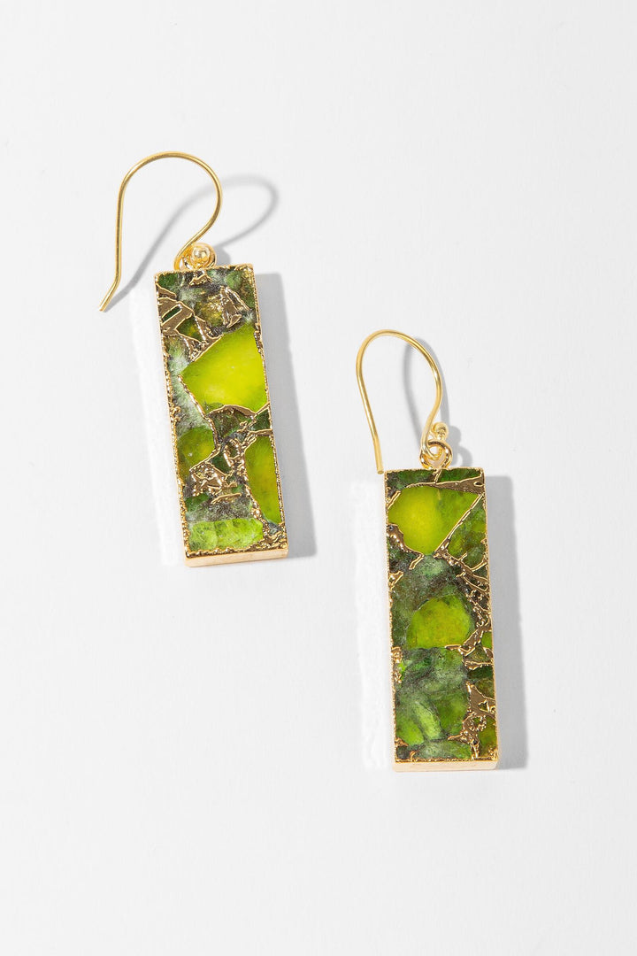 Mojave Rectangle Gemstone Earrings