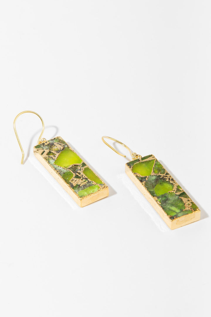 Mojave Rectangle Gemstone Earrings