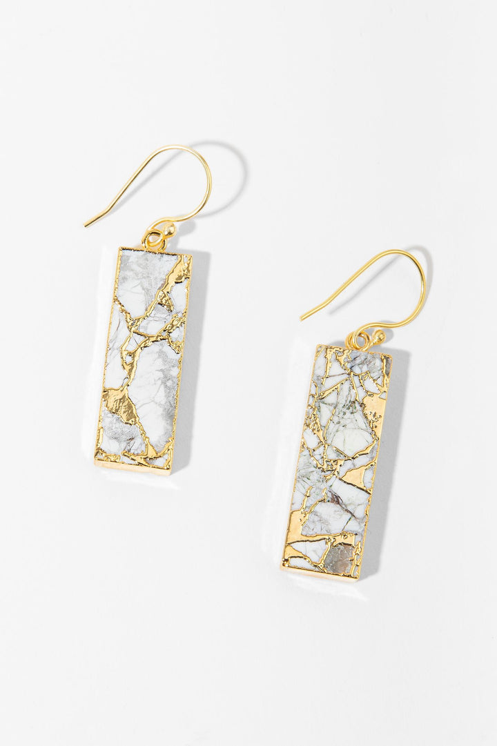 Mojave Rectangle Gemstone Earrings