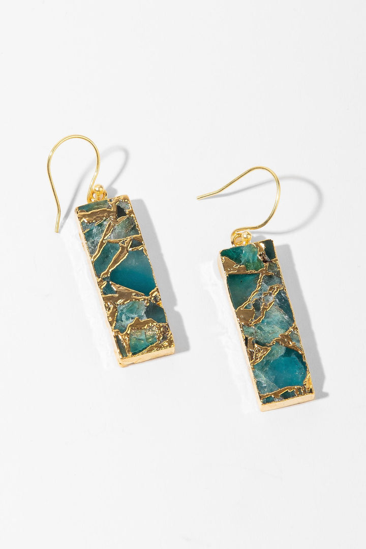 Mojave Rectangle Gemstone Earrings