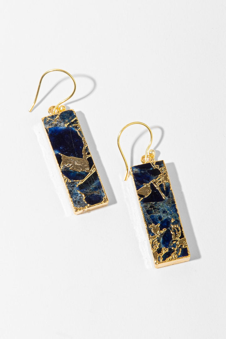 Mojave Rectangle Gemstone Earrings