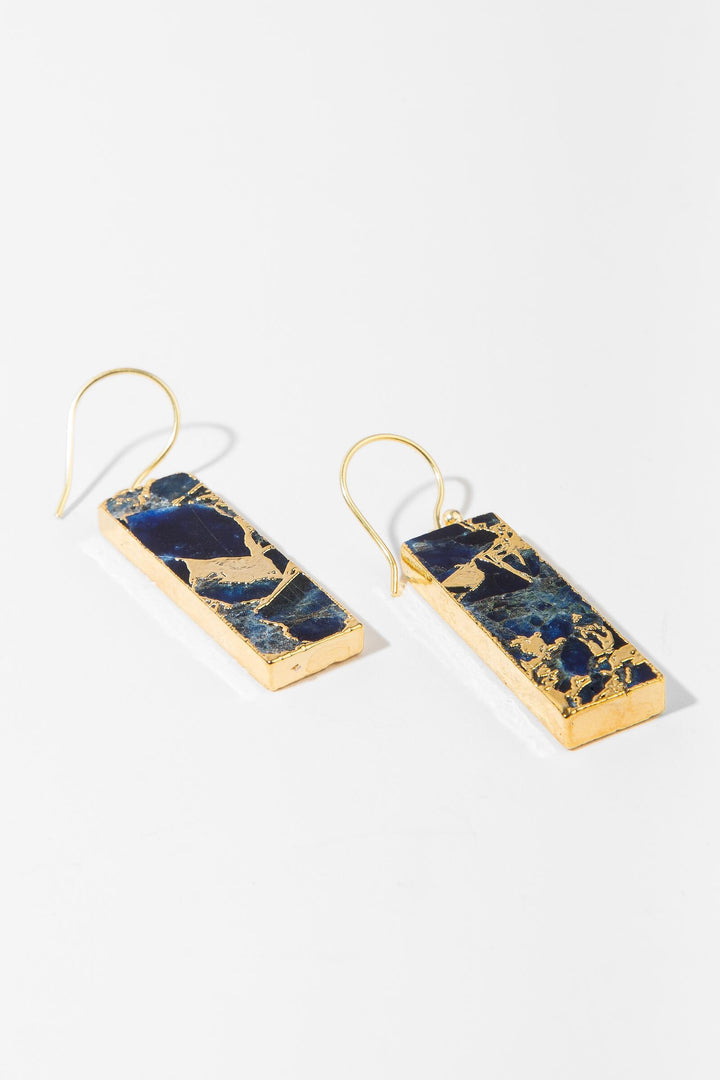 Mojave Rectangle Gemstone Earrings