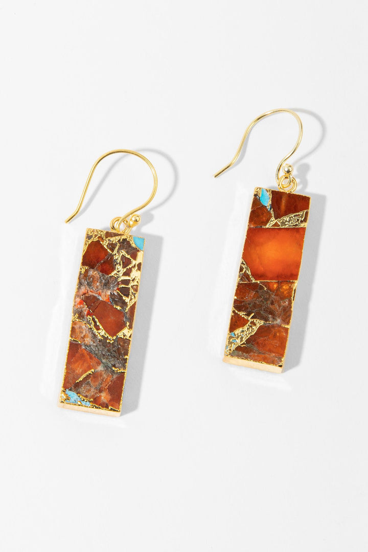 Mojave Rectangle Gemstone Earrings