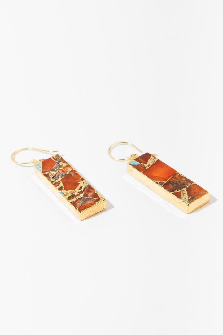 Mojave Rectangle Gemstone Earrings