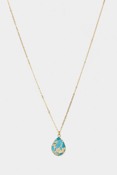 Mojave Pear Shape Gemstone Necklace