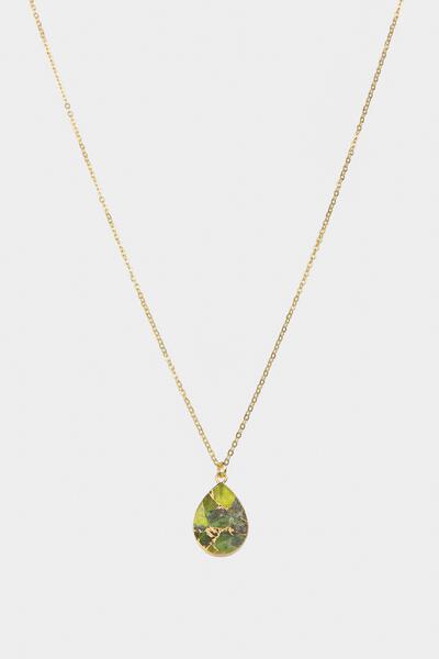 Mojave Pear Shape Gemstone Necklace