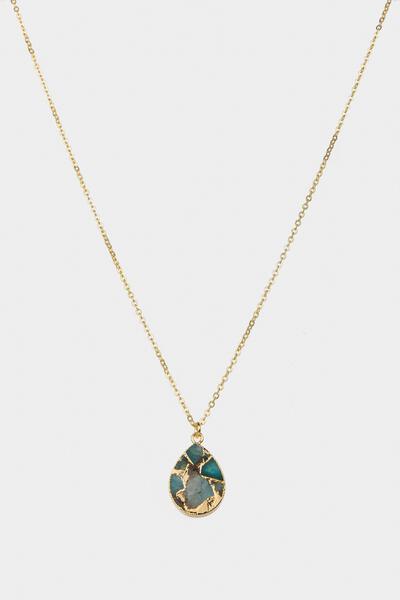 Mojave Pear Shape Gemstone Necklace