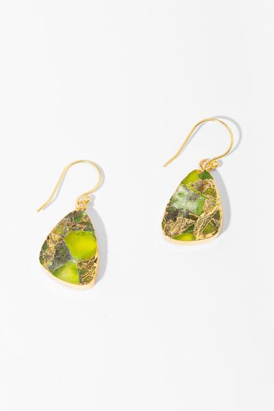Mojave Triangle Gemstone Earrings