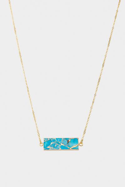 Mojave Rectangle Gemstone Necklace