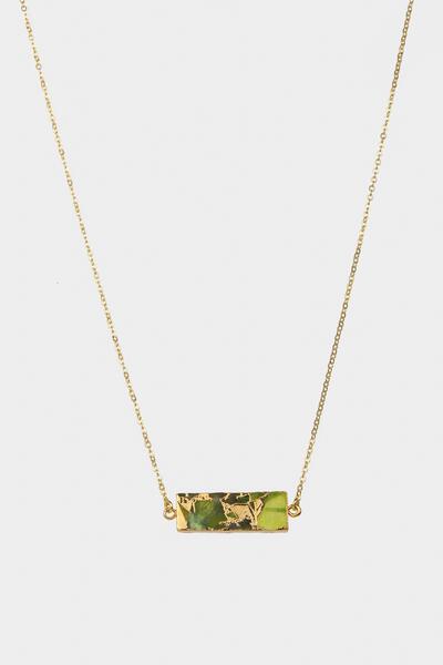 Mojave Rectangle Gemstone Necklace