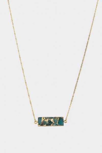Mojave Rectangle Gemstone Necklace