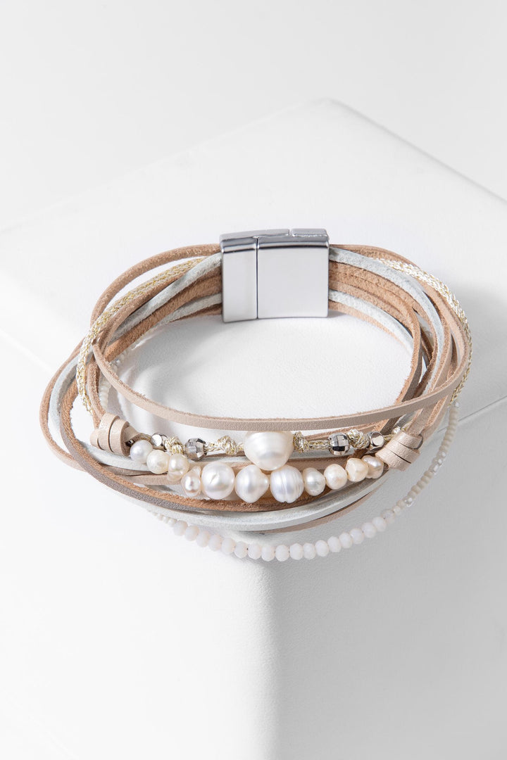 Grace Beaded Leather Bracelet