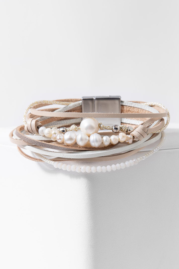 Grace Beaded Leather Bracelet