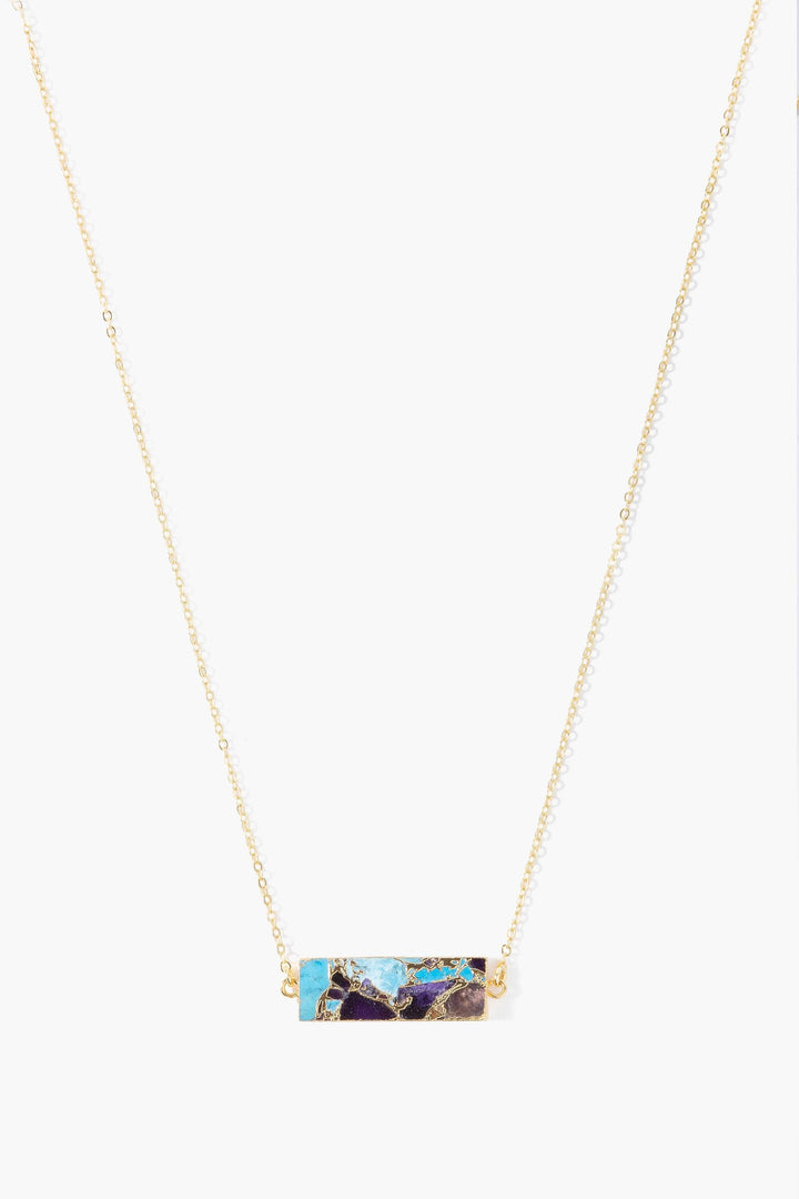 Mojave Rectangle Gemstone Necklace
