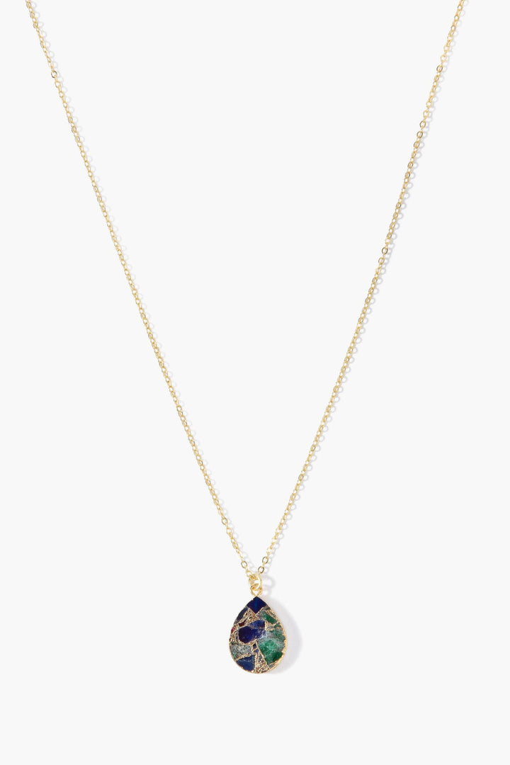 Mojave Pear Shape Gemstone Necklace