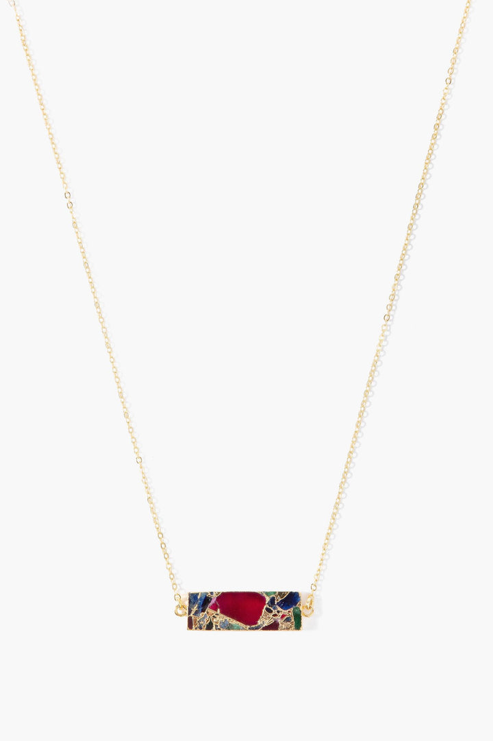 Mojave Rectangle Gemstone Necklace